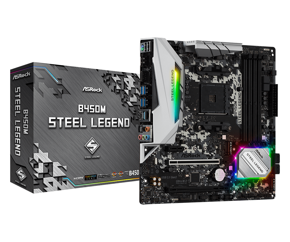  AM4 ASROCK B450M STEEL LEGEND