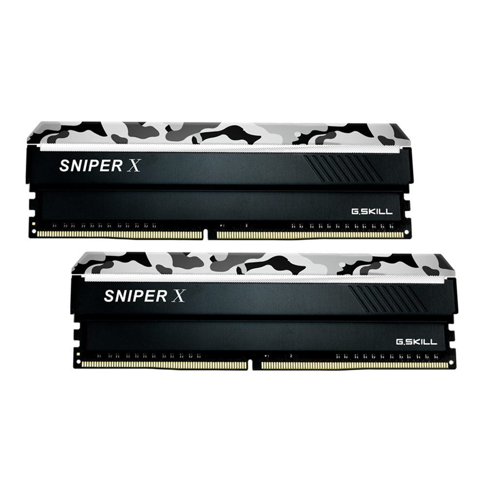  DDR4/3200 RAM PC, à¹à¸£à¸¡à¸žà¸µà¸‹à¸µ G.SKILL SNIPER X, URBAN CAMO, F4-3200C16D-16GSXWB