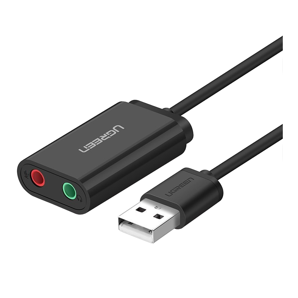  UGREEN USB 2.0 TO EXTERNAL SOUND ADAPTER 0.3 METER [30724] CABLE