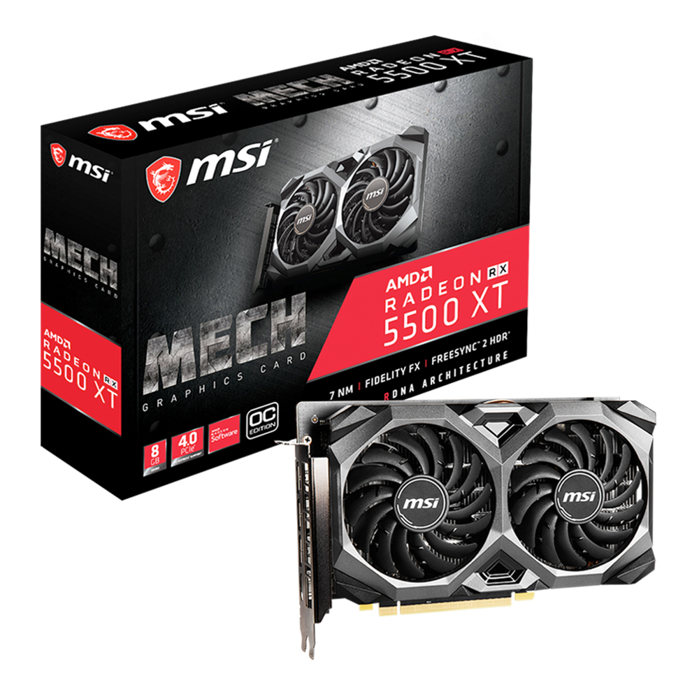  MSI RADEON RX 5500 XT MECH 8G OC - 8GB GDDR6