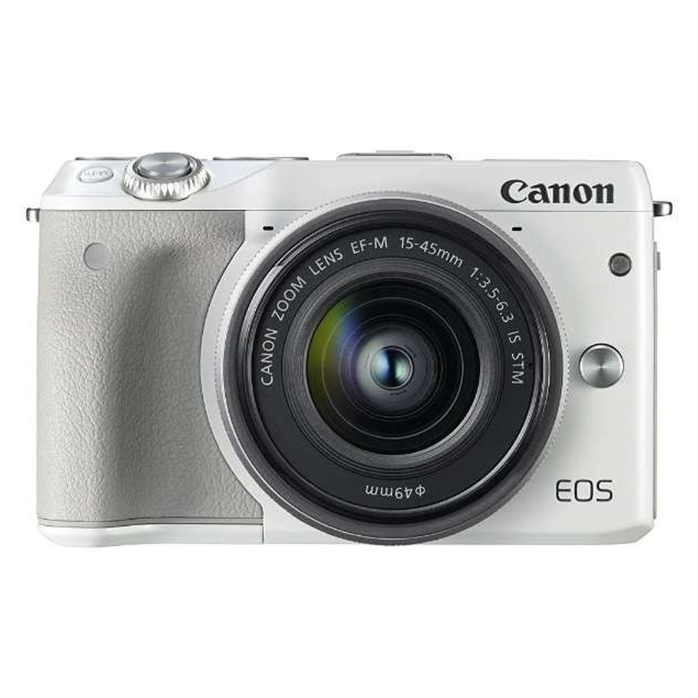  CANON EOS M3 LENS 15-45 MM, WHITE