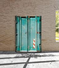 Express Solutions SchwebetÃƒÂ¼renschrank, Schrank In Container-Optik Online Kaufen