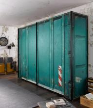 Express Solutions SchwebetÃƒÂ¼renschrank, Schrank In Container-Optik Online Kaufen