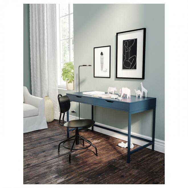 IKEA Alex Blue Desk