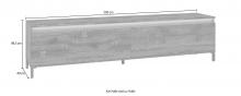 KITALY Lowboard Ã‚Â»Genio IndustrialÃ‚Â«, Mit Wendbare Blende In WeiÃƒÂŸ/ Anthrazit, Breite 200 Cm Online Kaufen